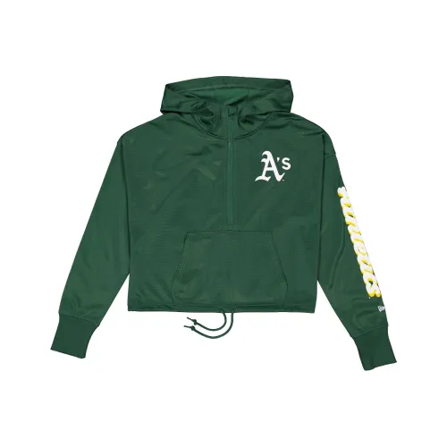 New Era SS24 Oakland Athletics Толстовка Женская Зеленая