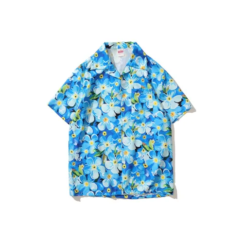 BEAR UNION Синие Женские Рубашки