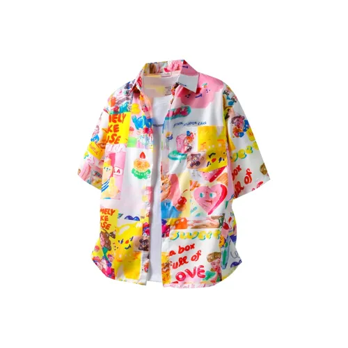 BEAR UNION Красный Унисекс Рубашки