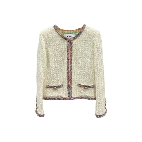 CHANEL 20C Spring Collection Куртки и Пальто Женские Белые