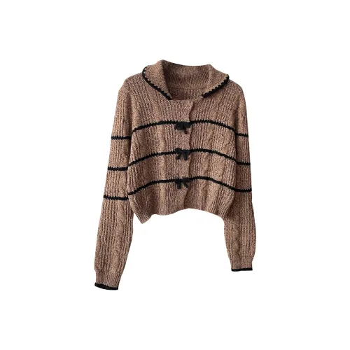 ARIADNAW STUDIO Трикотаж Женский Кофейный