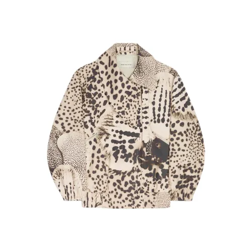 DRIES VAN NOTEN Черный/Белый Женские Куртки