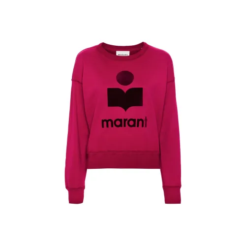 ISABEL MARANT ETOILE SS24 Свитшот Женский Малиновый Розовый