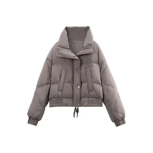 A paradise for awakening Пуховик Женские Серый