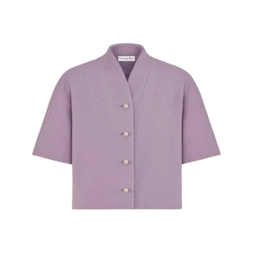 DIOR SS25 Куртки и Пальто Женские Фиолетовые