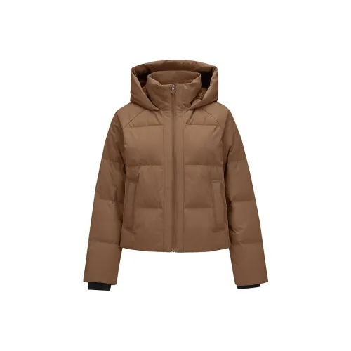 Skechers Freedom Series Пуховик Женский Кофейный Коричневый