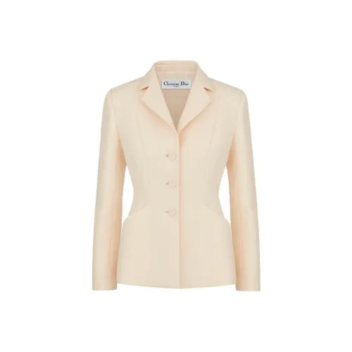 DIOR 30 Montaigne Бизнес Костюм Пальто Женское Белое