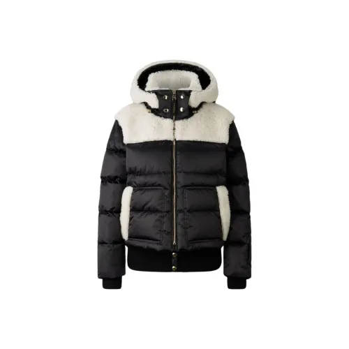 BOGNER FW24 Down Jacket Women's Black Gray White BOGNER FW24 Пуховик Женские Черный Серый Белый