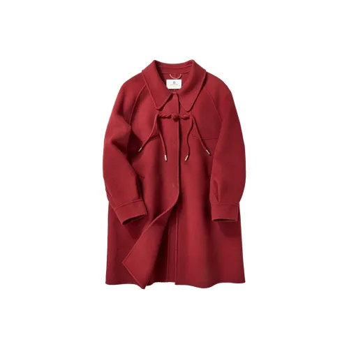 XIANGYING Red Women's Coat XIANGYING Красный Женский Пальто