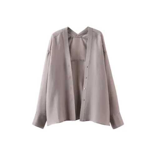 MAIGRE SIMHAT Рубашка Женская Перламутрово-Серый