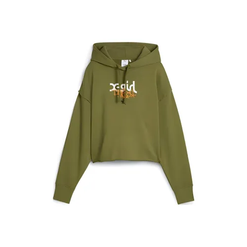 PUMA x Девушка Толстовка Женские Оливково-зеленый