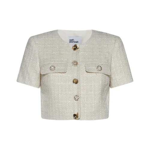 Self Портрет Куртки Пальто Женские Белые