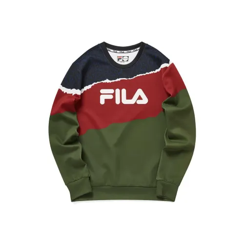 FILA FUSION INLINE Толстовка Мужская Армейский Зеленый