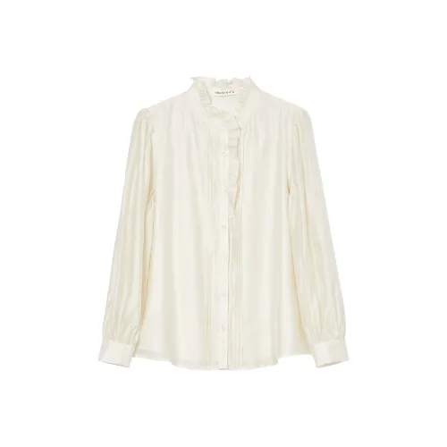 MANBEI Экрю Женские Рубашки