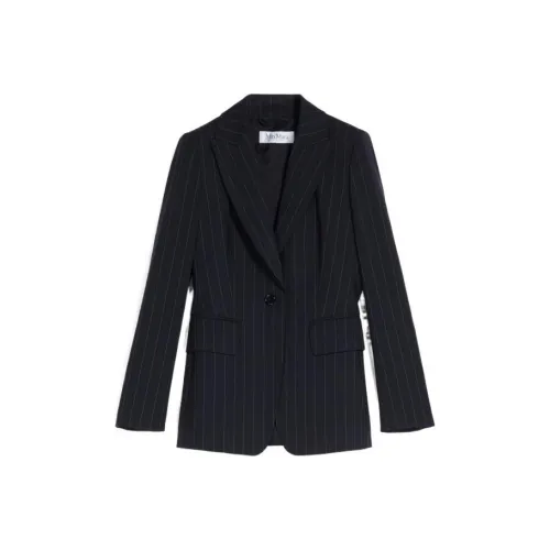 MaxMara x Galosce Бизнес-костюм Пальто Женское Темно-синий