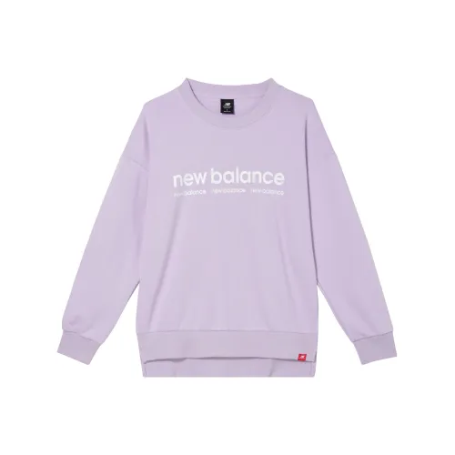 New Balance Толстовка Женская Фиолетовая