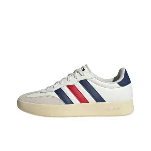 Adidas BARREDA Устойчивые к истиранию низкие кроссовки для скейтбординга Белые