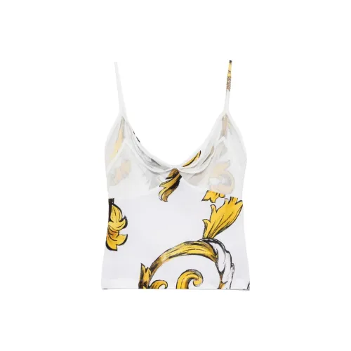 VERSACE JEANS COUTURE SS25 Топ на бретелях Женский Белый