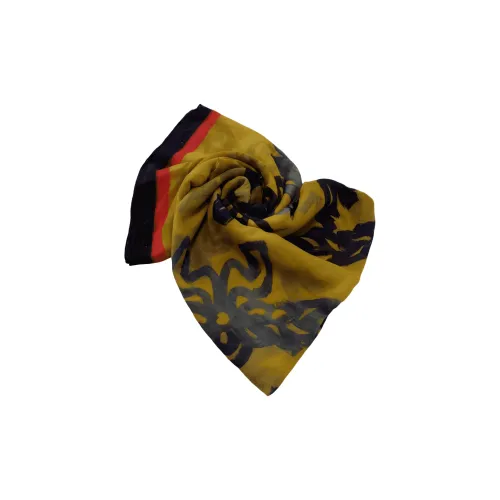 MCM Шелк Модал Женские Шелковые Шарфы Желтые