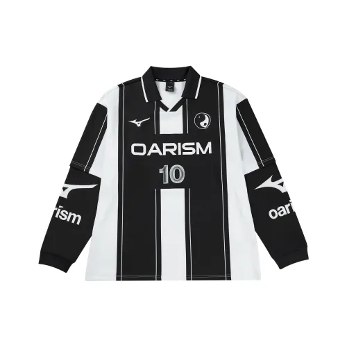 Mizuno x Oarism T-Shirt Коробка Включено Унисекс Обсидиан Черный