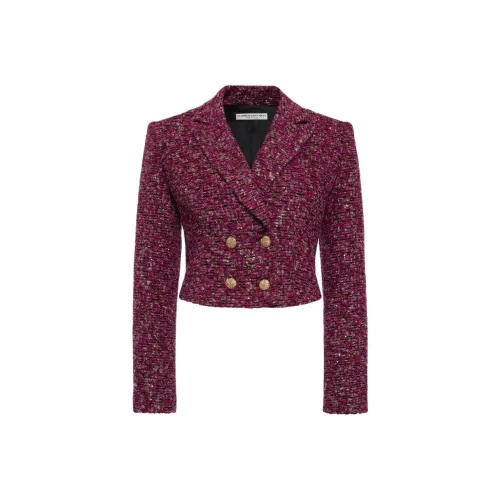 Alessandra Rich FW24 Куртки и Пальто Женские Фиолетовый Черный