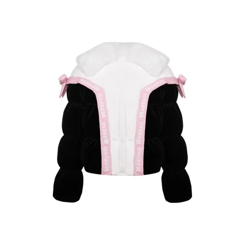 MASION WESTER Пуховик Женские Черный Белый