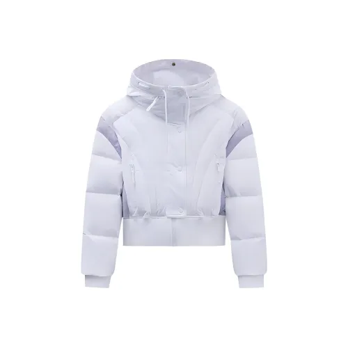 ANTA x CHENPENG Куртка Женская Снежно-Белый Светло-Фиолетовый Серый