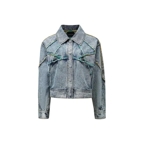 MINNANHUI Куртки и пальто женские светло-синие