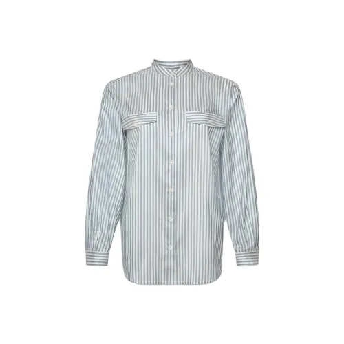 Рамка SS24 Рубашка Женская Синие Полосы