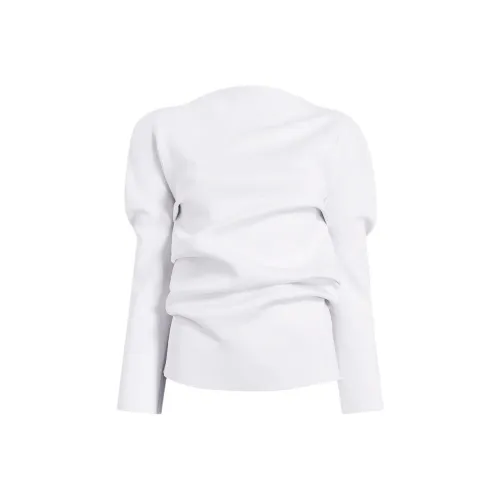 KHAITE SS25 Lovisa Топ Трикотаж Женский Глазурь Глазурь Цвет