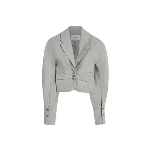 SCANLAN THEODORE Драпированная Tailored Куртка Куртки Пальто Женские Светло-Серый