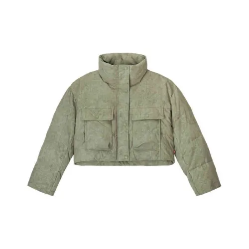 Levis Зеленая Женская Пуховая Куртка