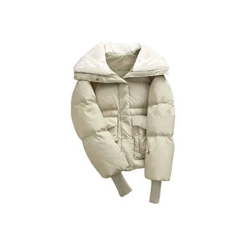 Cypress House Пуховик Женский Светлый Гороховый Зеленый