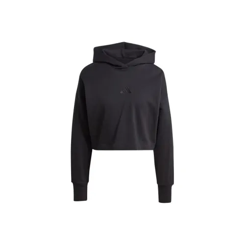 Adidas All Szn RENCH Махровый 3 Stripes Толстовка Толстовка Женские Черный