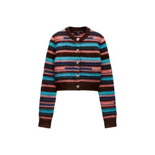 ZARA Новогодний Многоцветный Женские Трикотаж