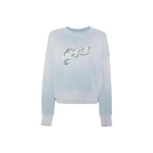 AMIRI Толстовка Женская Светло-Синяя