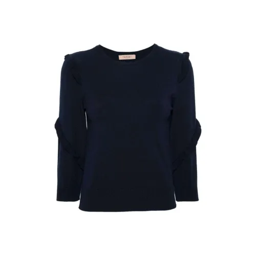 TWINSET Milano SS24 Трикотаж Женский Морской Синий