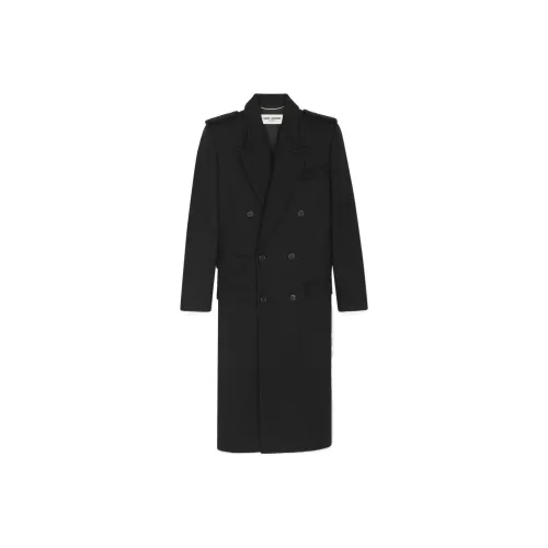 SAINT LAURENT Черное Женское Пальто