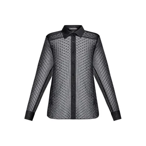 TOM FORD SS24 Рубашка Женская Черная