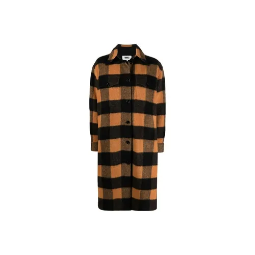 MM6 Maison Margiela Желтое Женское Пальто