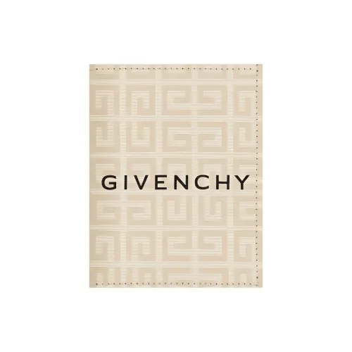 GIVENCHY 4G Покрытие Холст с кожаной вставкой Держатель для карт Мужской Естественный Бежевый