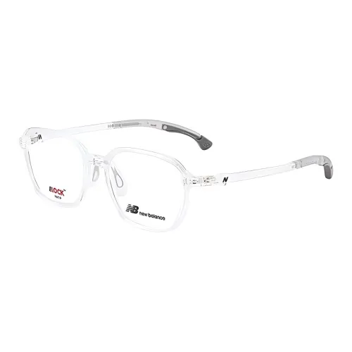 New Balance TR Памятный пластик Нерегулярная форма Оправа для очков Унисекс Прозрачный