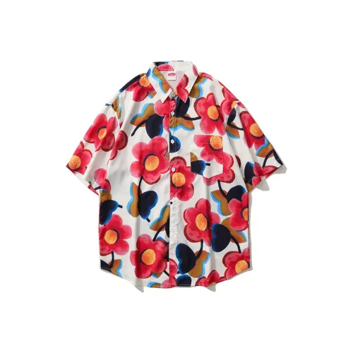 BEAR UNION Красный Унисекс Рубашки