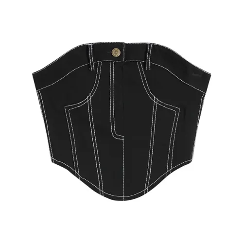 ABBY GODDESS Без бретелек Топ Женский Черный