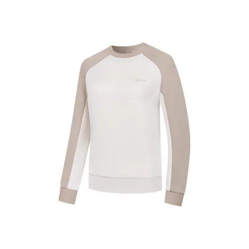 QIAODAN Sports Life Collection Толстовка Женская Каламин Белый Каштановый Серый