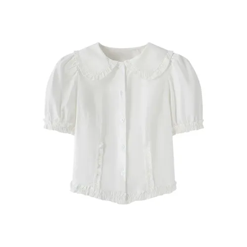 PLAY BUSH Белые Женские Рубашки