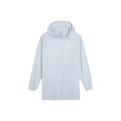 PUMA Basic ESS UV Full ZIP Куртка Женская Серебряный 42