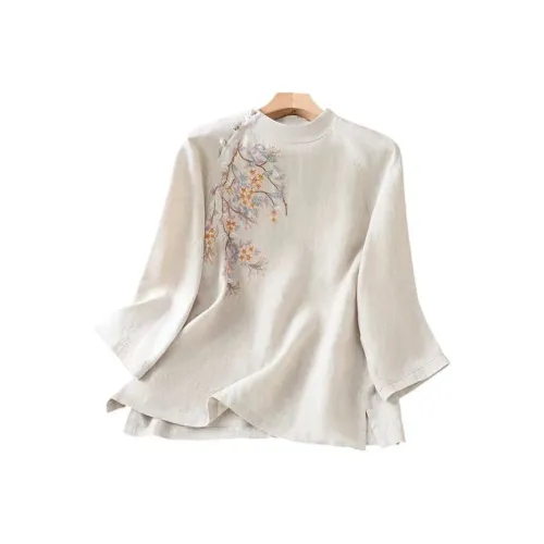 MO VOICE Белые Женские Рубашки