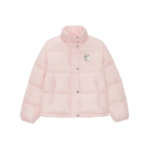 Ed Hardy Пуховик Женский Вишневый Цветок Розовый