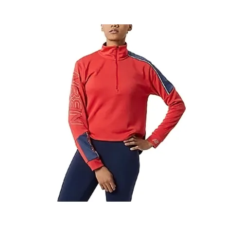 New Balance Accelerate Pacer Accelerate Pacer Полузастежка Толстовка Женские Красный Heather